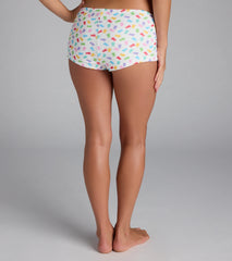 Sweet And Fruity Gummy Bear Print Pajama Shorts