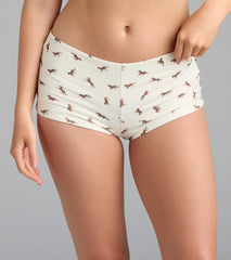 Home On The Range Horse Print Pajama Shorts