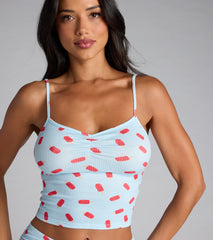 Sweet Dreams and Popsicle Prints Pajama Top