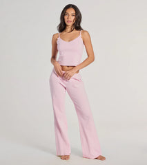 Sleeping Cute Mid-Rise Button Pajama Pants