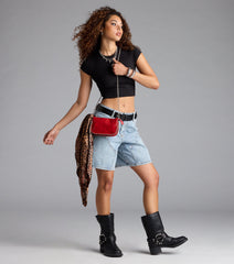 Cool Girl Vibe Studded Crossbody Bag