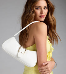 Trendy Girl Buckle Strap Shoulder Bag