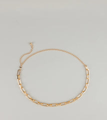 Power Play Rectangular Chain Belt