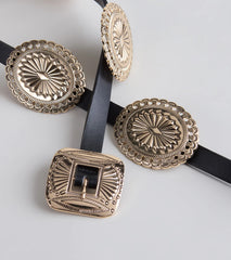 Western Icon Concho Belt