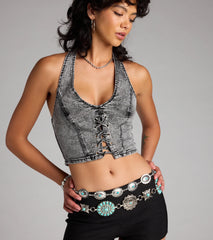 Saddle Up Statement Concho Belt