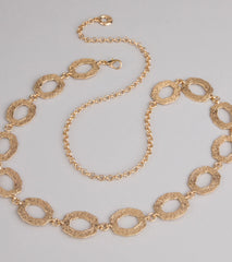 Southern Grace Oval Chain Belt