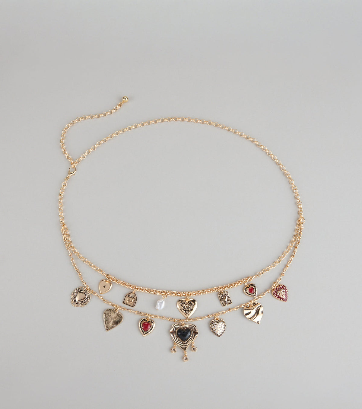 Heart Collector Layered Charm Belt