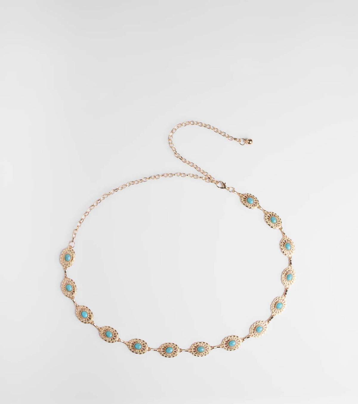 Free Riders Colored Stone Chain Belt