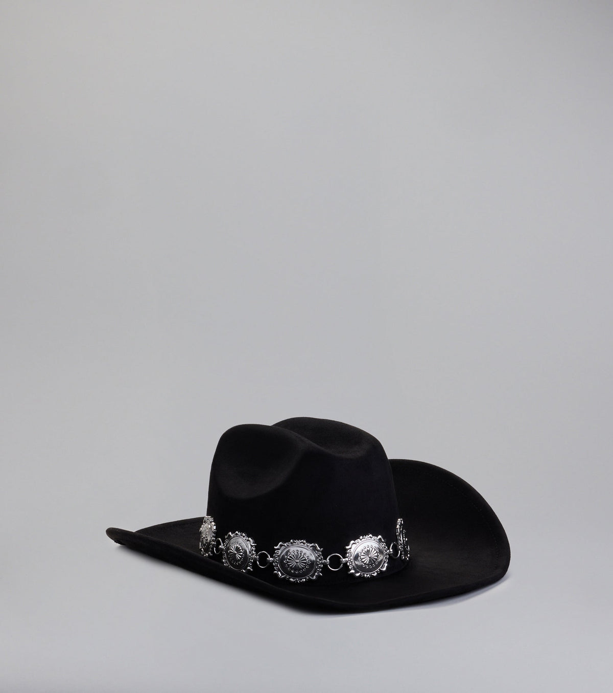 Ranch Rodeo Concho Faux Suede Cowboy Hat