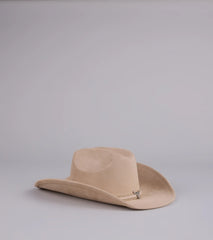Bullseye Faux Suede Cowboy Hat