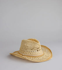 Beachy Babe Straw Cowboy Hat