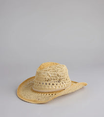 Beachy Babe Straw Cowboy Hat