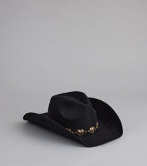 Western Babe Heart Concho Trim Cowboy Hat