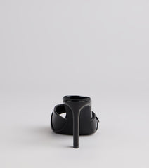 City Lights Buckle Heel Mules