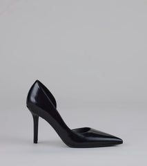 Power Move Pointed Cutout Stiletto Pumps