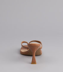 Strut And Stun Thong Mules