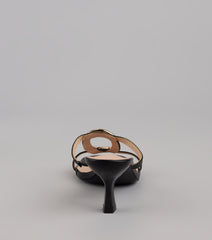 Sassy Sleek Square Toe Kitten Heels