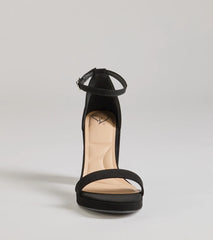 Classic Fave Faux Nubuck Block Heels