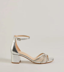 Mesmerizing Luxe Strappy Rhinestone Low-Block Heels