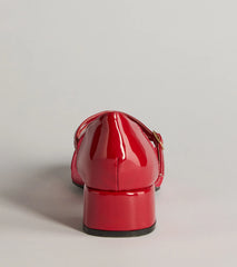 So Iconic Faux Leather Mary Jane Block Heels