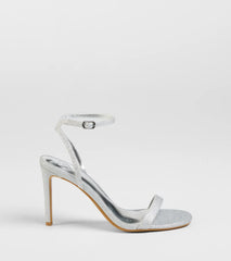 Sparks Fly Glitter Mesh Stiletto Heels