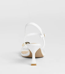 Fabulous Strut Strappy Kitten Heels