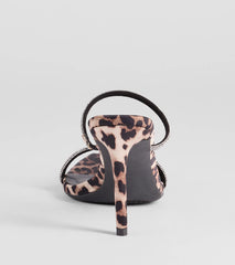 Wild Luxe Leopard And Rhinestone Stiletto Heels