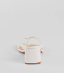 Elevated Chic Thong-Strap Mules