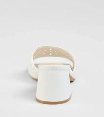 Perfect Pair Cutout Block Heel Mules