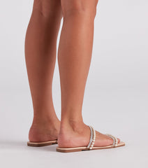 Always Glam Pearl And Rhinestone Sandals